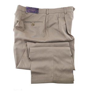 NWT TOMMY HILFIGER Dress Pants Size 40 x 30 Worsted Wool Beige